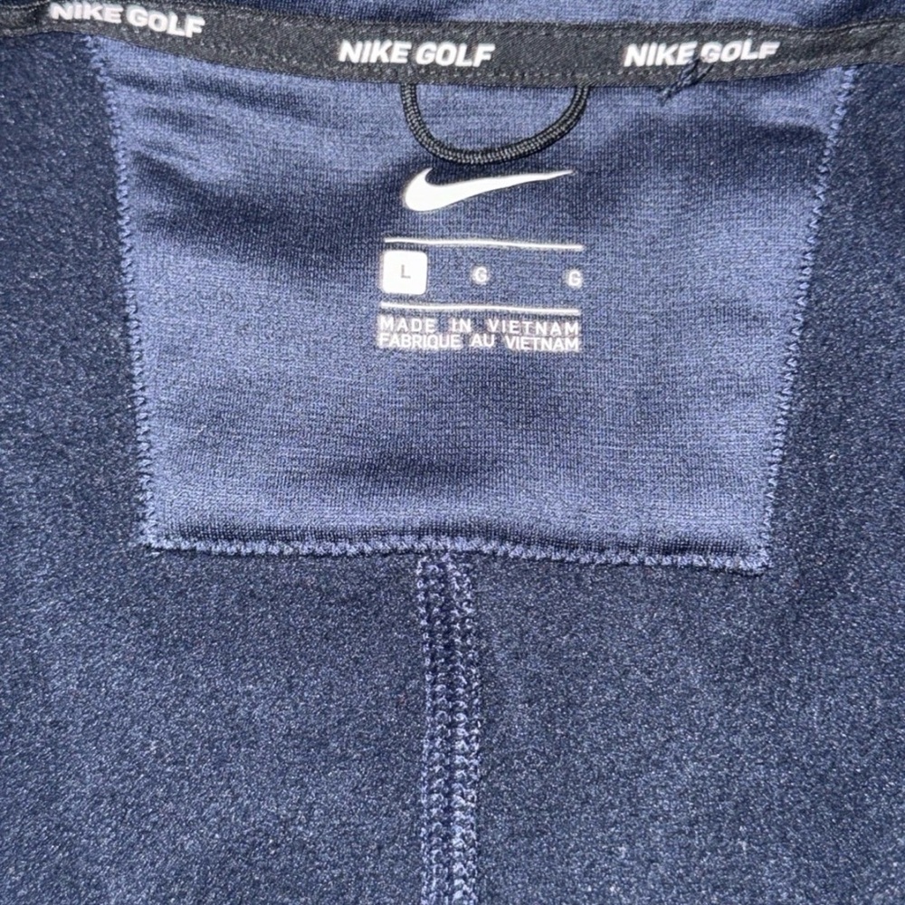 Nike Golf Performance Vest Mens Large Navy Blue Therma 1/4 Zip Jacket AQ0816-451 - Picture 3 of 3